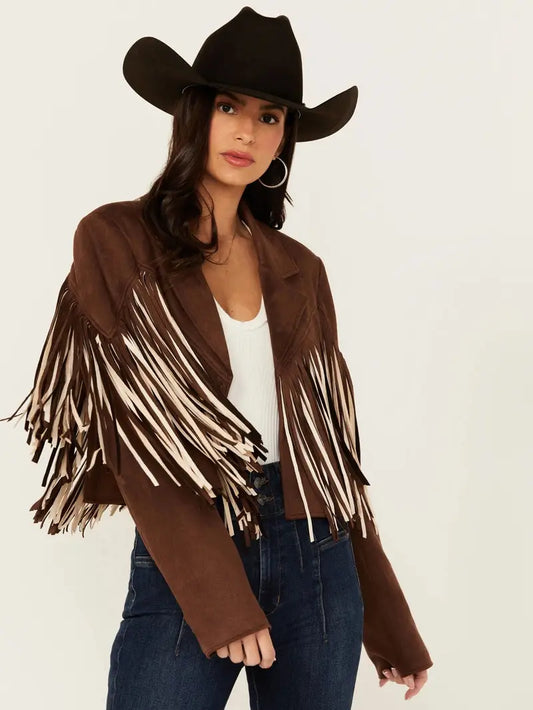 Saints & Hearts Women’s Fringe Jacket