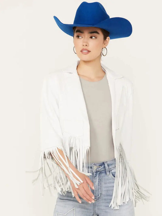 Cripple Creek Women’s Cropped Fringe Jacket