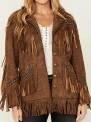 Double D Ranch Women’s Boring The Devil Fringe Jacket