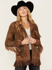 Double D Ranch Women’s Boring The Devil Fringe Jacket