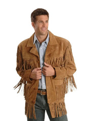 Liberty Wear Men’s Suede Fringe Western Jacket – Big & Tall