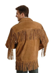 Liberty Wear Men’s Suede Fringe Western Jacket – Big & Tall