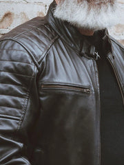 Men’s Cafe Racer Leather Jacket