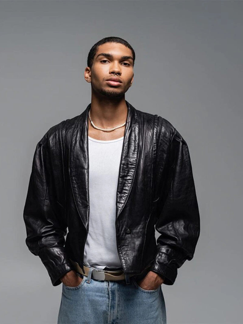 Men’s Leather Blazer