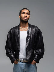 Men’s Leather Blazer