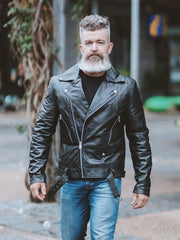 Men’s Leather Motorbike Jacket