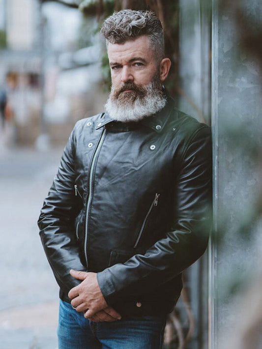 Men’s Leather Motorbike Jacket