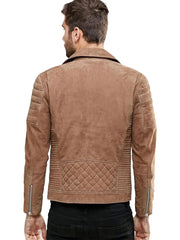 Mens Suede Motorbike Jacket