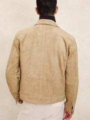 Suede Trucker Jacket for Men
