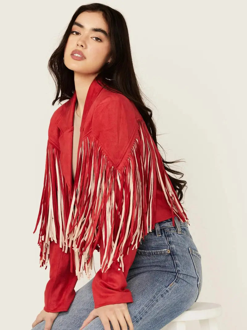 Saints & Hearts Women’s Fringe Jacket