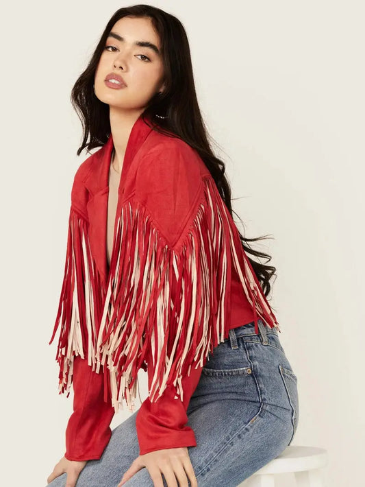 Saints & Hearts Women’s Fringe Jacket