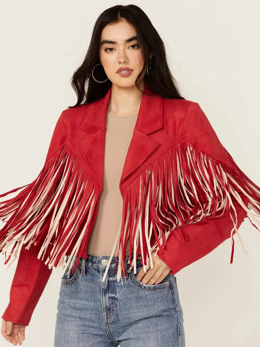 Saints & Hearts Women’s Fringe Jacket