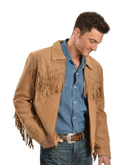 Scully Men’s Fringed Suede Leather Short Jacket