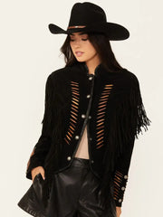 Scully Women’s Beaded Fringe Jacket