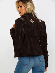 Scully Women’s Boar Suede Beaded Fringe Jacket