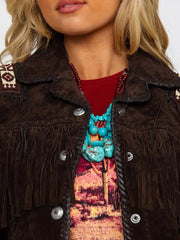 Scully Women’s Boar Suede Beaded Fringe Jacket