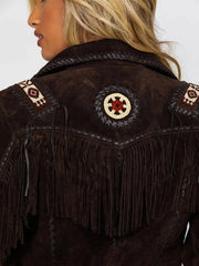 Scully Women’s Boar Suede Beaded Fringe Jacket