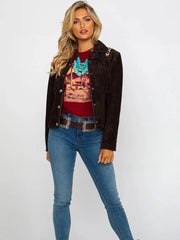Scully Women’s Boar Suede Beaded Fringe Jacket